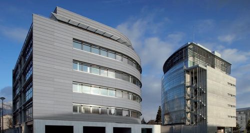 Fassadenverkleidung aus Lamellen - Joint debout VMZINC - VM Building Solutions - Metall / Zink / profiliert