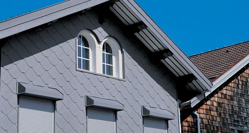 Paneel-Fassadenverkleidung - ADEKA® FACADE - VM Building Solutions - schindelförmig / Zink / Metall