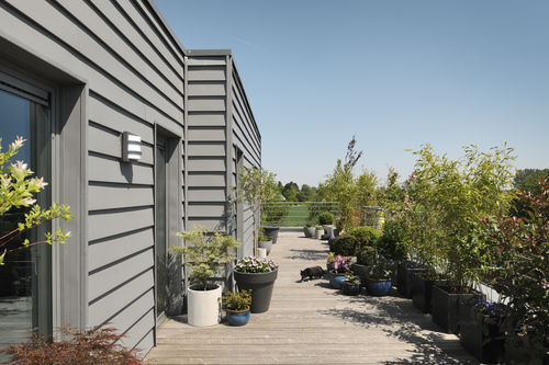 Hinterlüftete Fassade / Zink - Clin VMZINC - VM Building Solutions