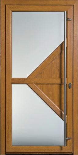 Eingangstür - LIGNE CRÉATIVE : HARMONIA - TRYBA - PVC / einflügelig / Glas