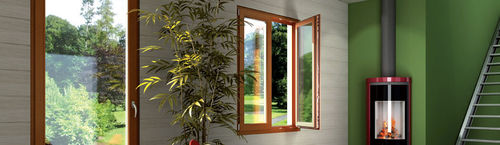 Holzfenster - TB80 - TRYBA - Flügel / mit Dreifachverglasung / mit Wärmedämmung