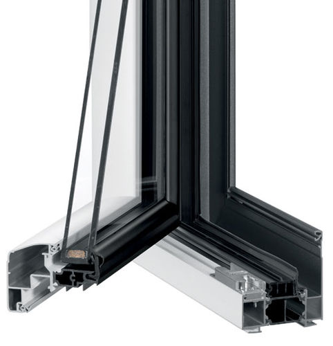 Aluminiumfenster - TA84 OC  - TRYBA - Flügel / mit Doppelverglasung / mit Wärmedämmung