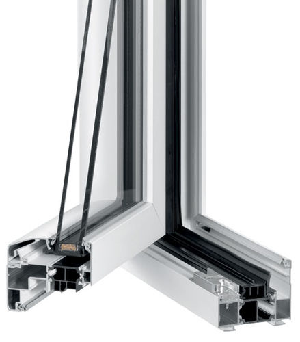 Aluminiumfenster - TA84 OV - TRYBA - Flügel / mit Doppelverglasung / mit Dreifachverglasung