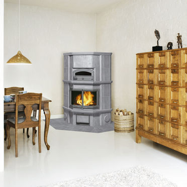 Holz-Kaminofen - KTLU2037/91 - TULIKIVI - 50 kW...100 kW / bodenstehend / Ecken