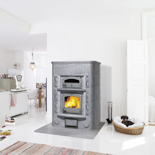 Holz-Kaminofen - TLU2450/1 - TULIKIVI - traditionell / Speckstein