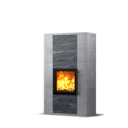 Holz-Kaminofen - SALVO - TULIKIVI - modern / Speckstein