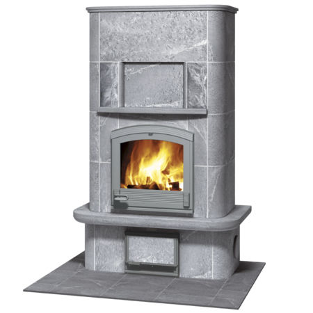 Holz-Kaminofen - TU1450/2 - TULIKIVI - traditionell / Speckstein