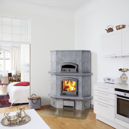 Holz-Kaminofen - KTLU2050/1  - TULIKIVI - bodenstehend / Ecken / klassisch