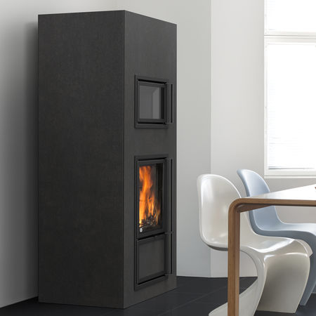 Holz-Kaminofen - MUSTIO - TULIKIVI - modern / traditionell / Keramik