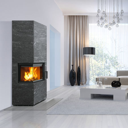Holz-Kaminofen - JOKKA - TULIKIVI - 7 kW / bodenstehend / Ecken