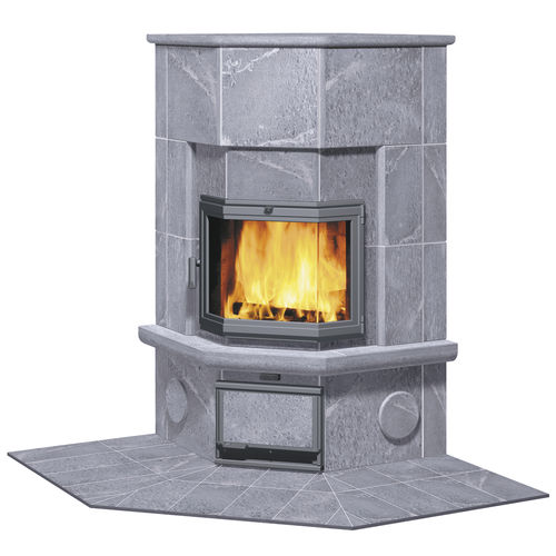 Holz-Kaminofen - KTU1130/3D - TULIKIVI - bodenstehend / Ecken / traditionell