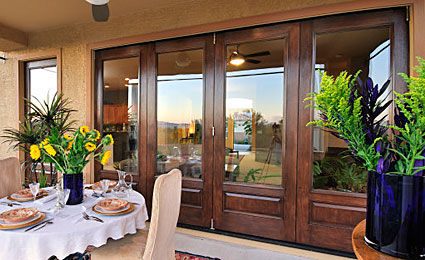 Einflügelige Fenstertür - CLASSIC-CRAFT® MAHOGANY - THERMA-TRU DOORS - Glasfaser / mit Doppelverglasung