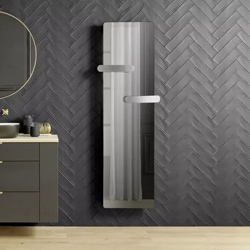 Trägheits-Badheizkörper - Campaver nativ Hug - AIRELEC - 1000 w / modern / Vorderseite aus Hartglas