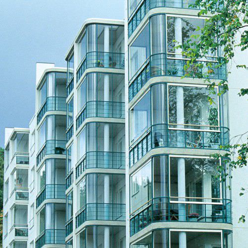 Glasplatten-Balkon - Tambest Glass Solutions - Aluminium