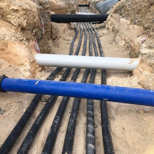 Schüttung / hoch verdichtungsbeständig - TRUBED - Tarmac Building Products - für Schächte / für Windrad / für Straßen