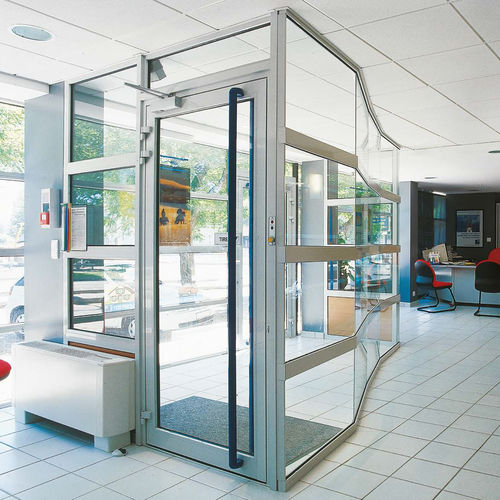 Kugelsichere Tür - COBALT - TECHNAL - für Innenbereich / Aluminium / Stahl
