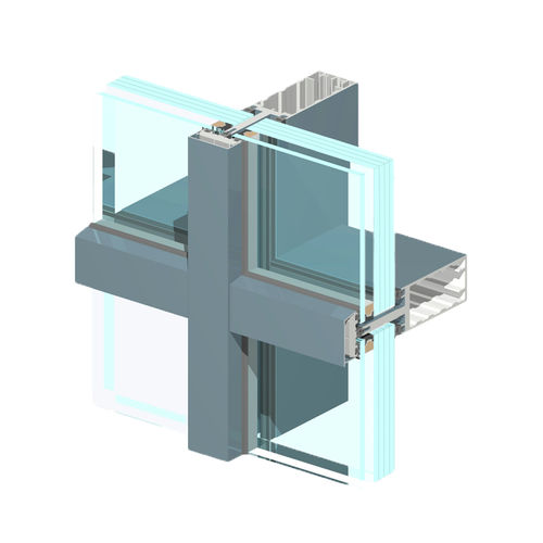 Vorhangfassade / freitragende Struktur - COBALT - TECHNAL - Aluminium / Stahl / hochwiderstandsfähig
