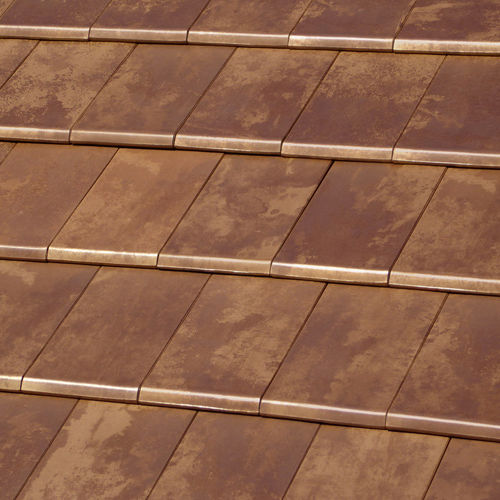Flachdachziegel - TOKYO COPPER - Tejas Borja S.A.U. - Keramik / Metall / Großformat