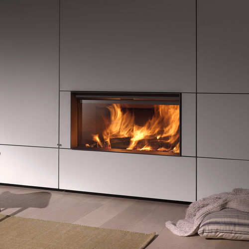 Holz-Kamineinsatz - 22-110 - Stûv - Stahl / modern / maßgefertigt