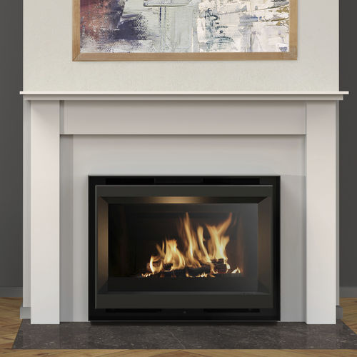 Holz-Kamineinsatz - 6-in - 66x50 - Stûv - Stahl / Gusseisen / modern