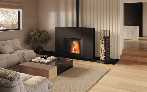 Holzkamin - MICROMEGA READY-TO-FIT - Stûv - Einbau / für Wandmontage / Einseitig