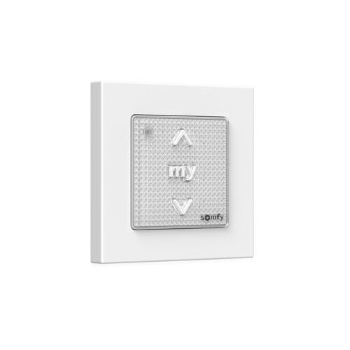 Schalter für Rollos - SMOOVE 1 RTS II WALL SWITCH + FRAM - SOMFY - für Hausautomationssystem / für Rollläden / Druck