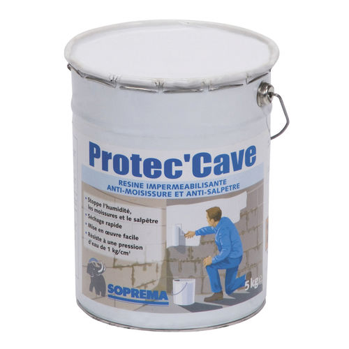 Acrylharz-Abdichtung - PROTEC'CAVE® - SOPREMA - für Fundament / für Mauerwerk / für Kellergeschoss