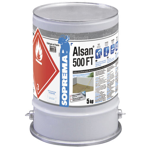 Putz zur Endbearbeitung - ALSAN® 500 FT - SOPREMA - wasserdicht / für den Innenraum / für Außenbereich