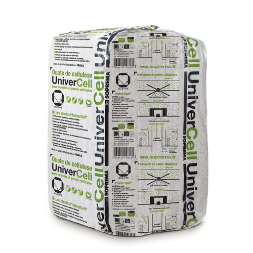 Thermo-akustische Isolierung - UNIVERCELL&reg; CONFORT - SOPREMA - Zellulosewolle / Einblas / für Dachgeschoss