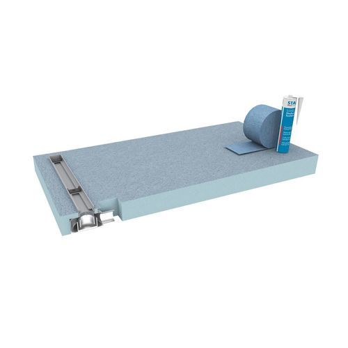 Edelstahl-Duschablaufrinne - LINE BOARD FLAT - STADUR PRODUKTIONS GMBH & CO KG - Gitter
