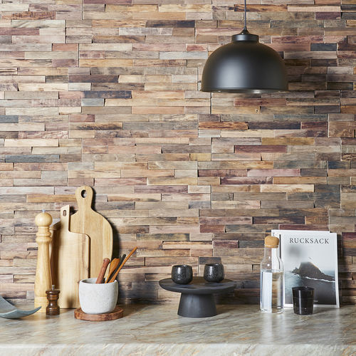 Holz-Verblendplatte - Murmure Bois Flotte - SOBOPLAC - für Küche / für Badezimmer / für Wohnzimmer