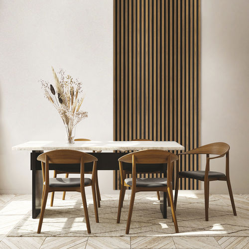 Wandverkleidung für den Innenraum - Panelio Hugo Oak Craft Teck PA4879 - SOBOPLAC - extrudiertes Polystyrol / mit Holzeffekt / für Wohnzimmer