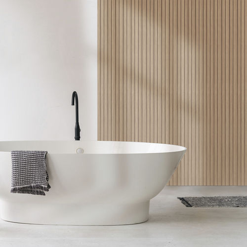 Wandverkleidung für den Innenraum - Panelio Daru Oak Gold PA4875 - SOBOPLAC - extrudiertes Polystyrol / mit Holzeffekt / für Wohnzimmer