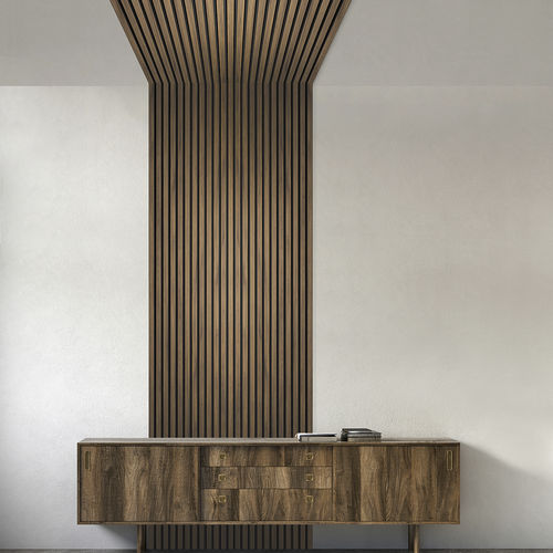 Wandverkleidung für den Innenraum - Panelio Daru Oak Craft Teck PA4877 - SOBOPLAC - extrudiertes Polystyrol / mit Holzeffekt / für Feuchträume