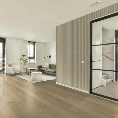 Wandverkleidung für den Innenraum - Panelio Verne Beige PA5378 - SOBOPLAC - extrudiertes Polystyrol / mit Holzeffekt / für Schlafzimmer