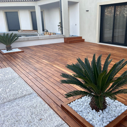 Teakholz-Terrassendiele - Terrasse Teck Deauville - SOBOPLAC - für Außenbereich / FSC-zertifiziert