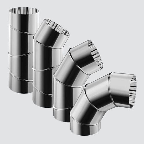 Aluminium-Anschluss - 0-90 DEGREE - SOLATUBE GLOBAL MARKETING INC - rechtwinkelig / gerade