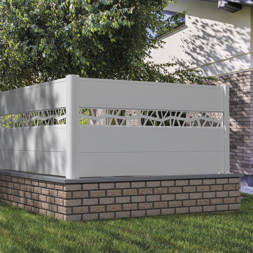Lamellenzaun - Gamme SIGNATURE - Helvetica CL 255 - SIB - Garten / thermolackiertes Aluminium / modern