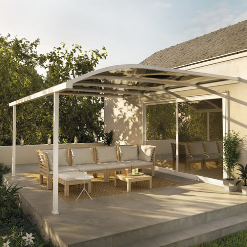 Angebaute Pergola - ABRI DE TERRASSE - SIB - Aluminium / Polycarbonat-Überdachungen / maßgefertigt