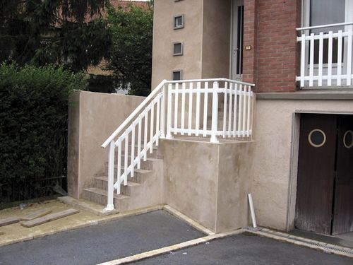 Aluminium-Geländer - POMEROL - SIB - mit Stangen / für Außenbereich / für Treppen