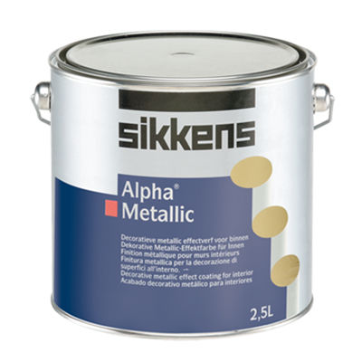 Dekorfarbe - ALPHA METALLIC - SIKKENS - Endbearbeitung / Innenbereich / für Wand