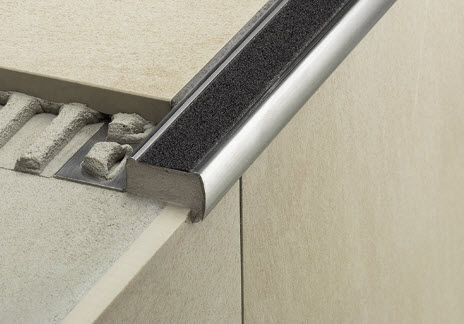 Stahl-Treppenkante - SCHLÜTER®-TREP-G/-GL - Schluter-Systems - rutschfest
