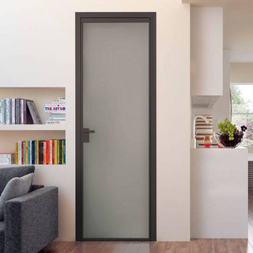 Tür für Innenbereich - ELETTA - SCRIGNO - Aluminium / anodisiertes Aluminium / einflügelig