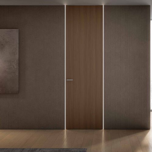 Tür für Innenbereich - CONTROLUCE - SCRIGNO - Holz / einflügelig / modern