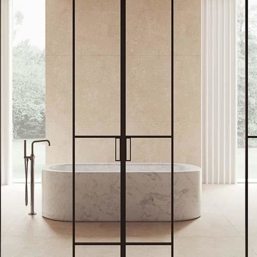 Tür für Innenbereich - GARBINA - SCRIGNO - Aluminium / Glas / Schiebe
