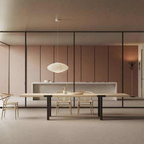 Tür für Innenbereich - ACQUA - SCRIGNO - Aluminium / Glas / Schiebe