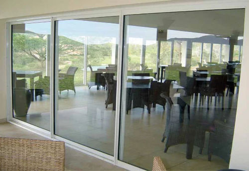 Glasschiebetür - 8800 - Sepalumic - Aluminium / zweiflügelig / dreiflügelig