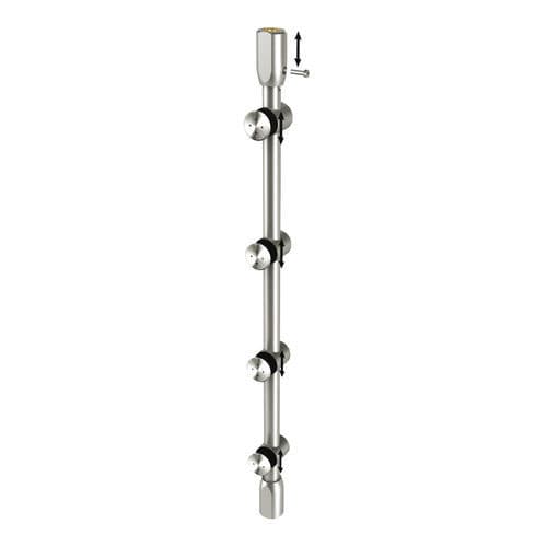 Edelstahl-Befestigungssystem - 03 32 36 31 Series - SADEV - für Tür / Innenbereich / für Glas