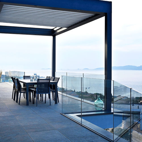 Aluminium-Geländer - SABCO 7031 - SADEV - Glasplatten / für Außenbereich / für Balkon