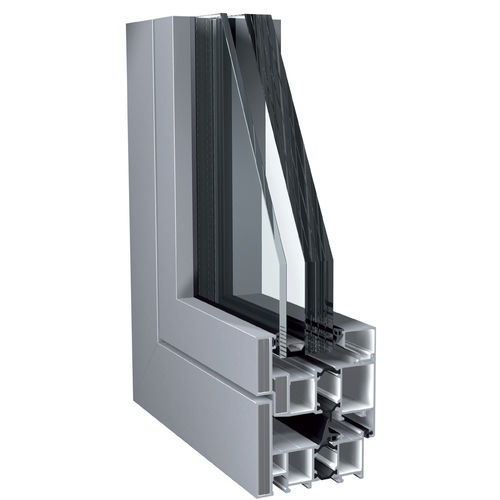 Aluminiumfenster - A92 BR - Sapa Building Systems - Flügel / mit Doppelverglasung / zweiflügelig